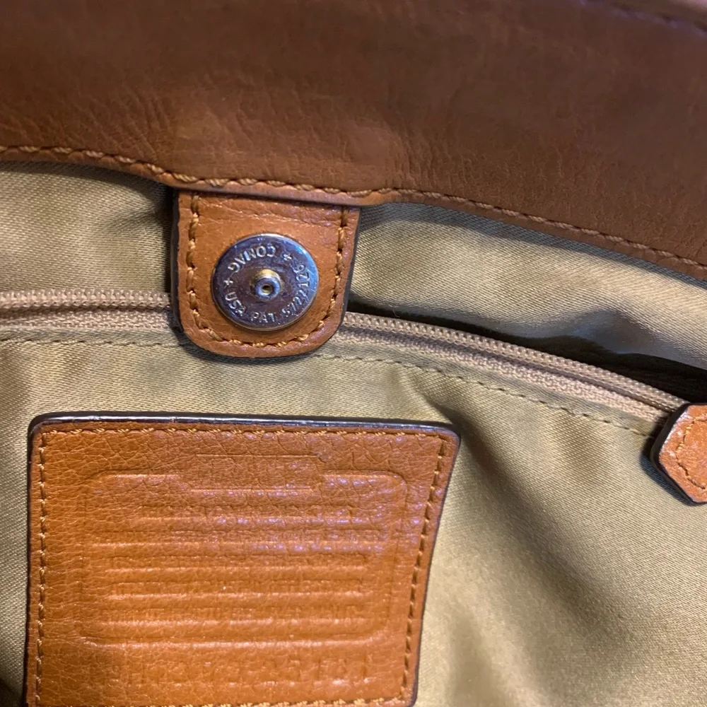 Coach Brown Leather Shoulder Bag Madison Kimberly Satchel - Picture 9 of 16